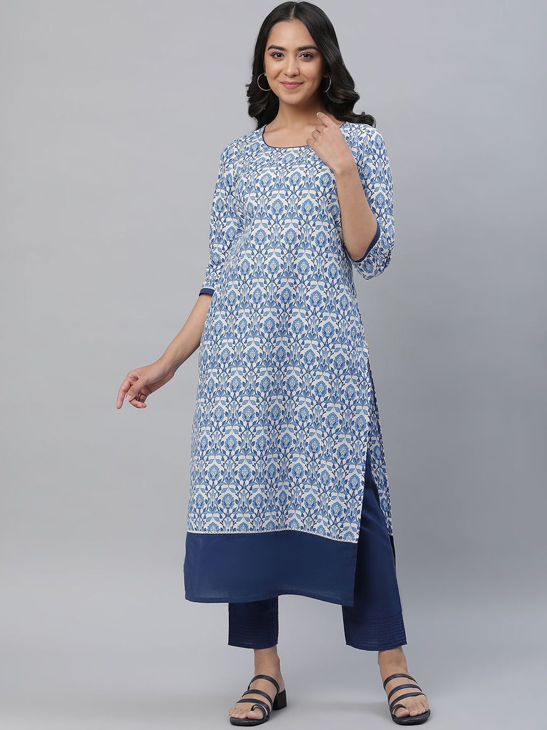 Aurelia Women Cotton Floral Printed kurta