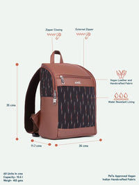 ZOUK Unisex Geometric Printed Backpack