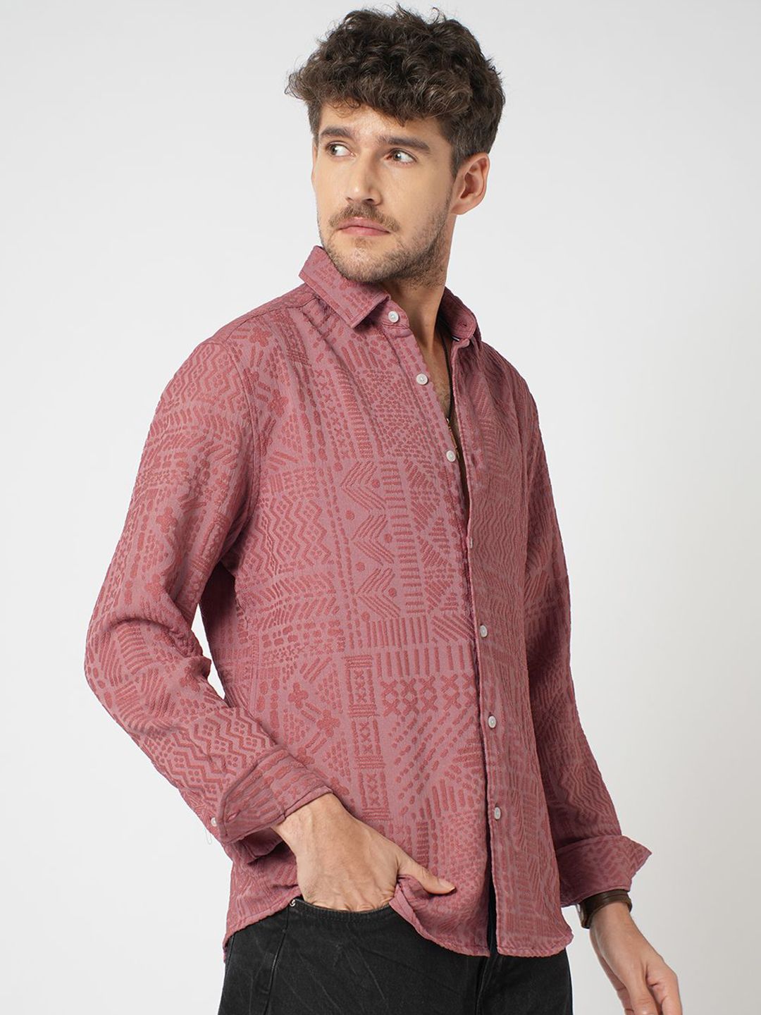 VASTRADO Men Classic Slim Fit Casual Shirt