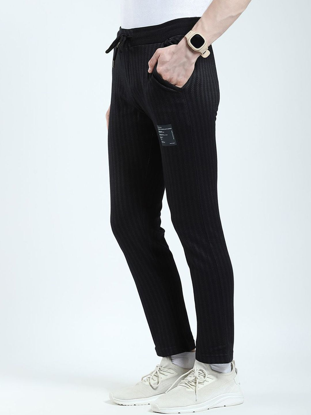 Monte Carlo Men Reka Bentuk Self Rowor Lower Pant