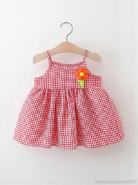 YK Checked Peplum Dress