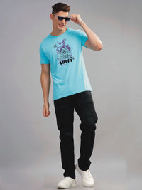 ADRO Men Typography Printed Applique T-shirt