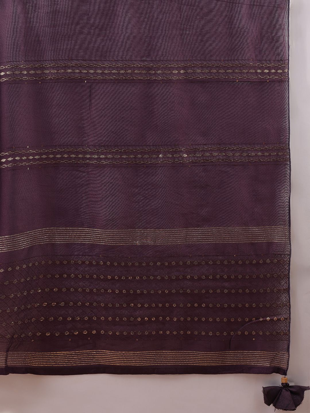 KALINI Yoke Design Sequinned Straight Kurta With Trousers And Dupatta