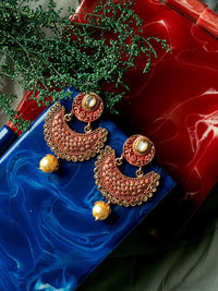 Anting-anting Drop Kontemporari Anouk Saduran Emas
