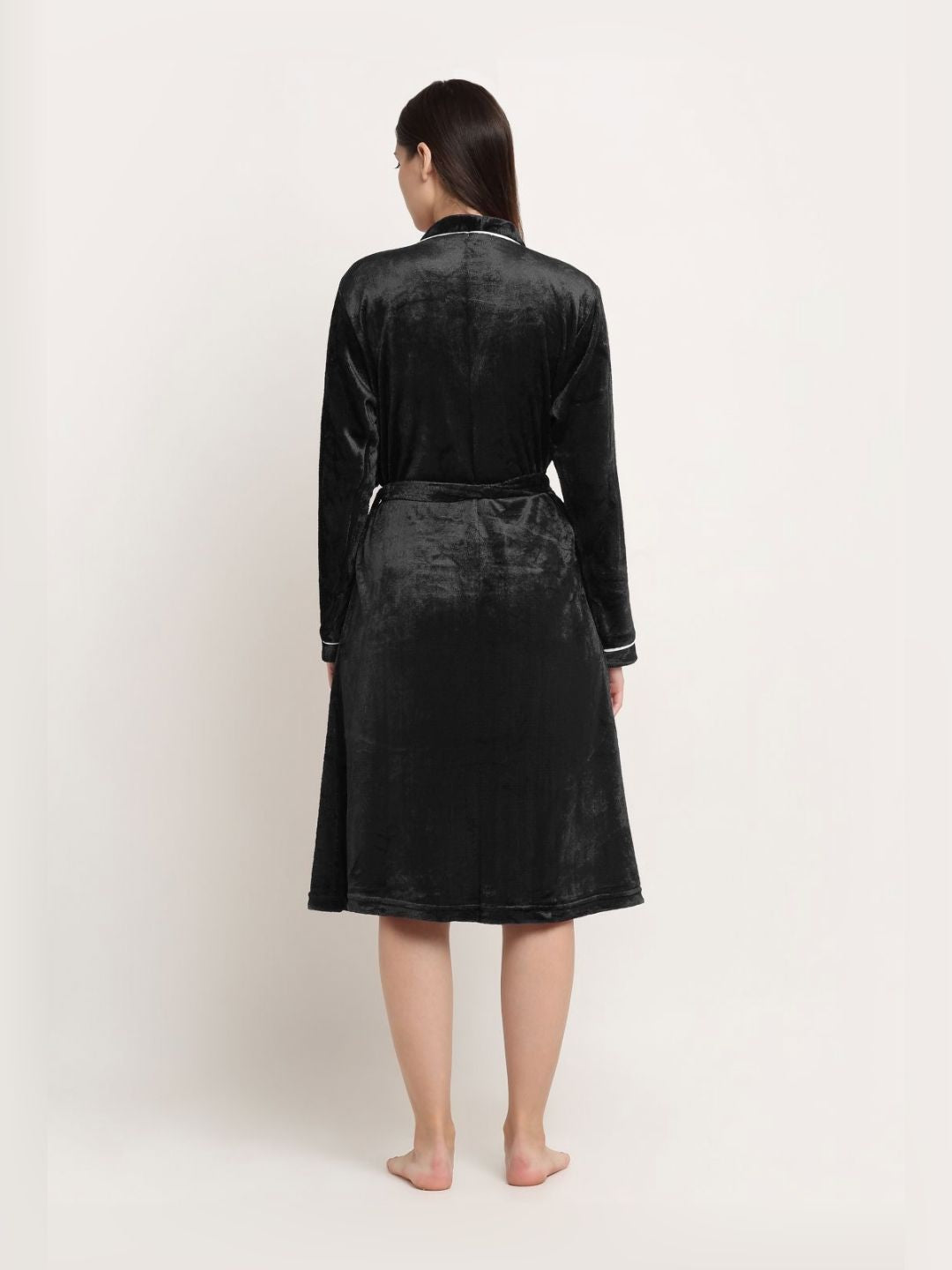 KLOTTHE Woolen Bath Robe With Belt