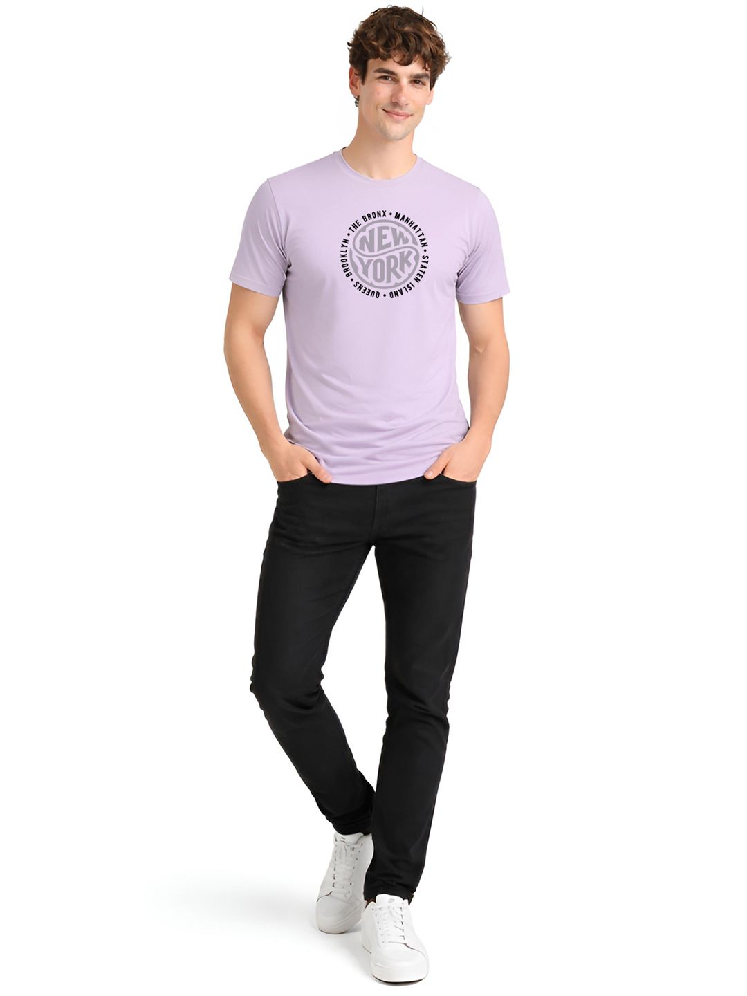 ADRO Men Typography Printed T-shirt