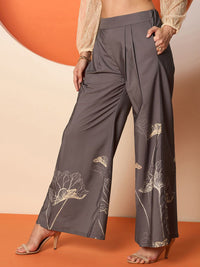 Antheaa Women Smart High-Rise Trousers
