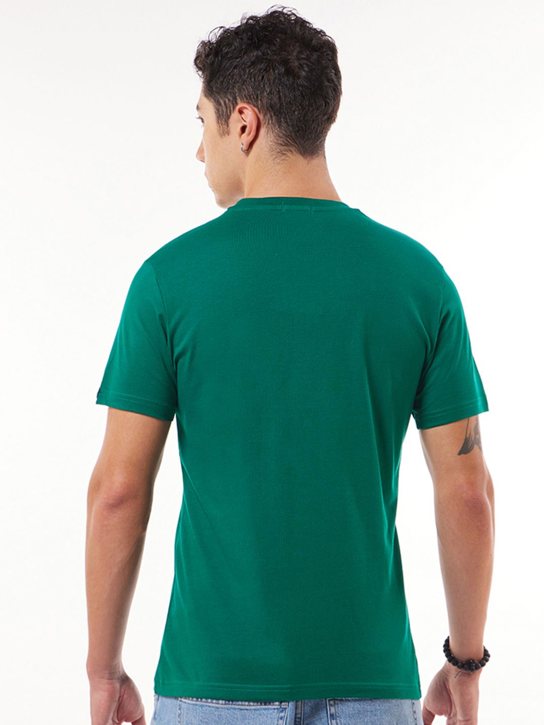 Bewakoof Men Typography Printed Round Neck Pure Cotton T-shirt
