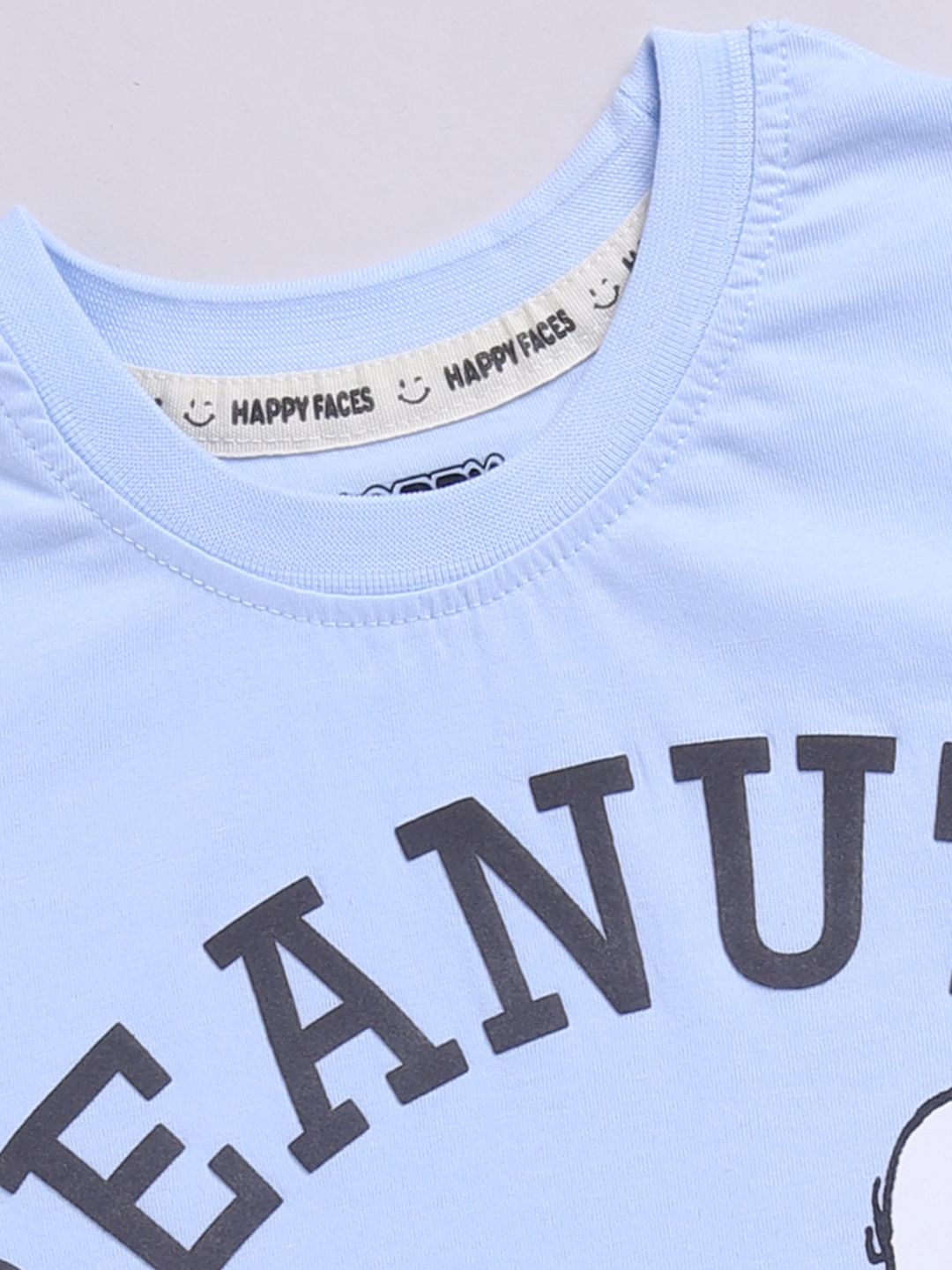 Happy Faces Boys Peanuts Printed Pure Cotton T-shirt