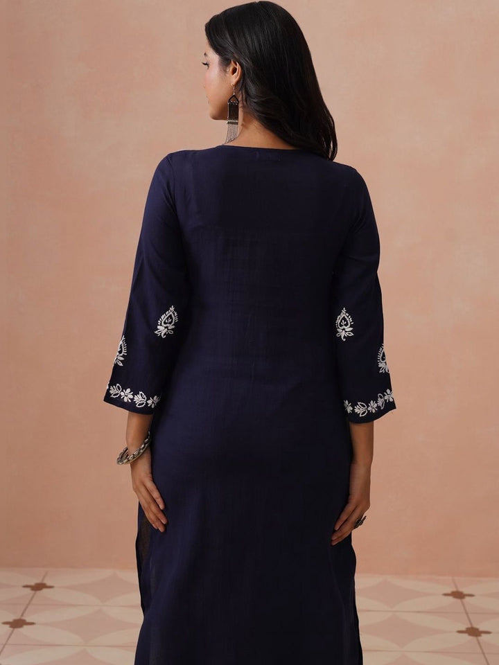 House of Chikankari Women Embroidered Thread Work Kurta