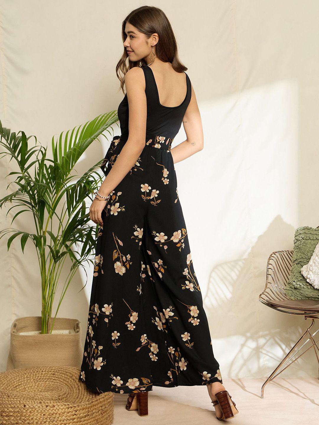 Berrylush Women Printed Basic Jumpsuit