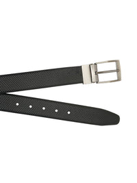 Teakwood Leathers Men Textured Leather Reversible Formal Belt