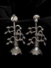 Anouk Silver Plated Contemporary Drop Earrings