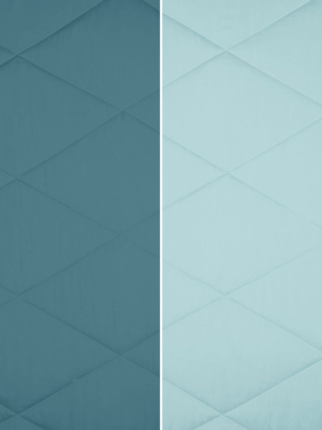 Story@home Turquoise Blue Solid Reversible 240 GSM Heavy Winter Single Bed Comforter