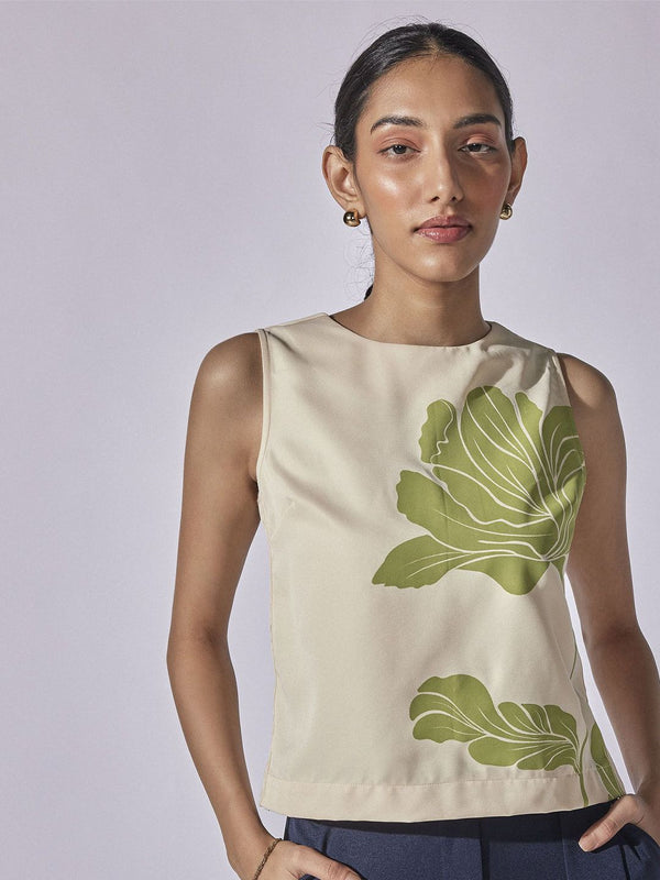 The Label Life Women Floral Printed Round Neck Top