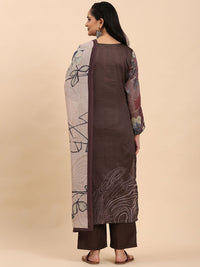 Mamicha Wanita Bercetak Kurta Kapas Tulen Biasa dengan Palazzos & Dengan Dupatta