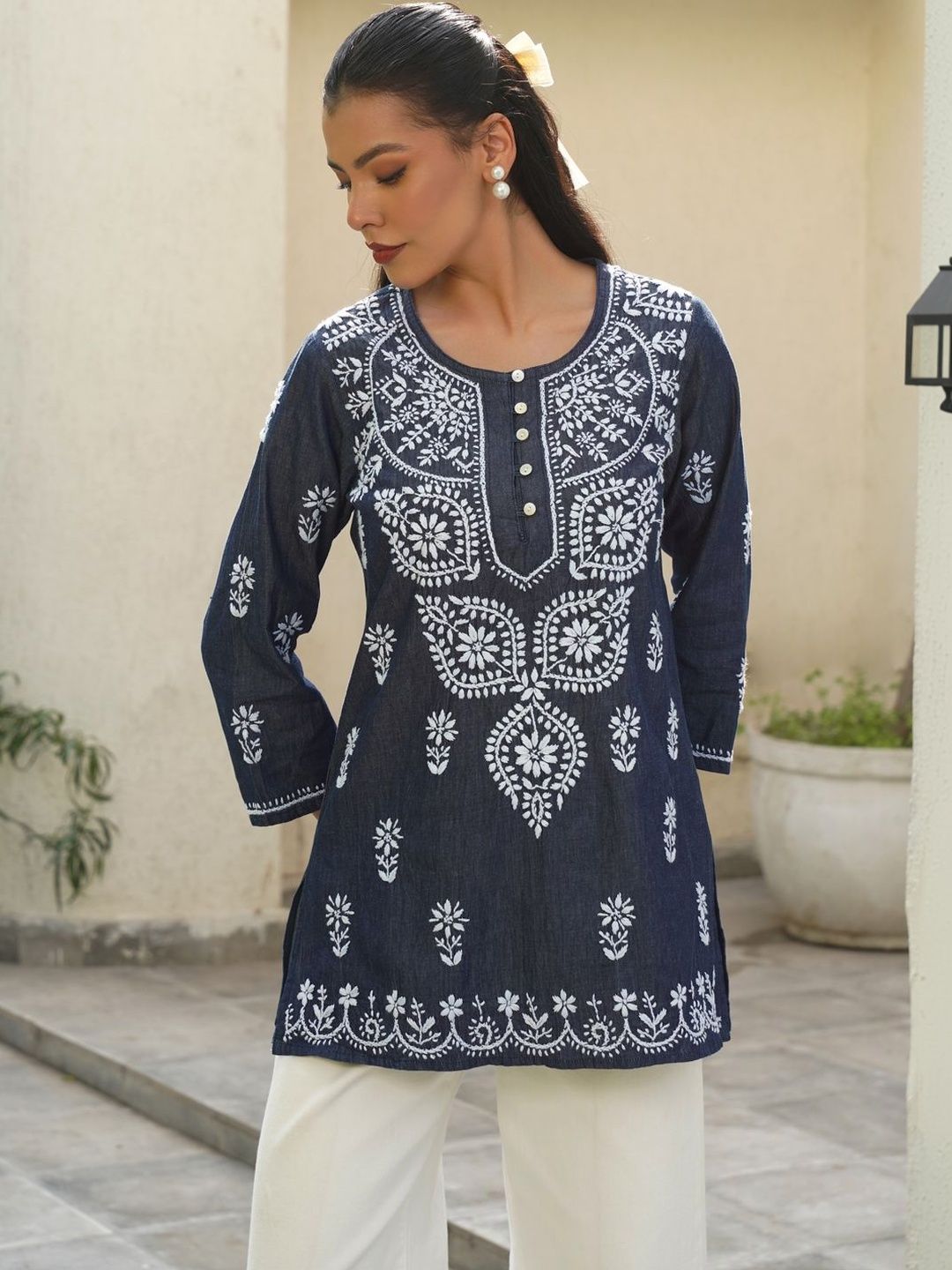 Rumah Wanita Chikankari Kurta Chikankari