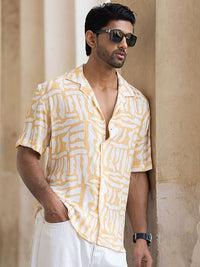 Powerlook Men Horizontal Stripes Opaque Printed Casual Shirt