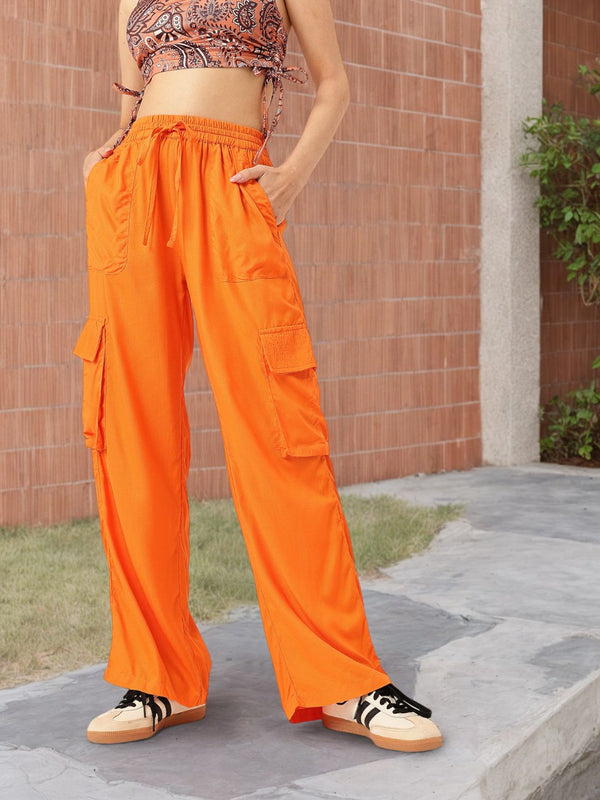 DressBerry Women Summer Pop Functional Minimalist Cargos