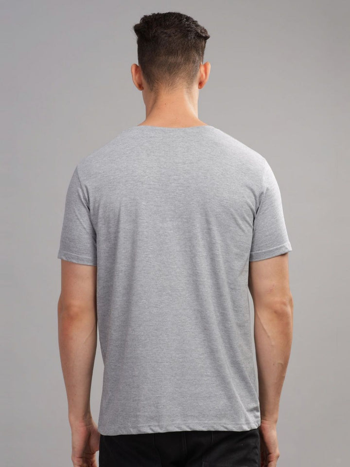 ADRO Typography Printed Round Neck Cotton T-shirt