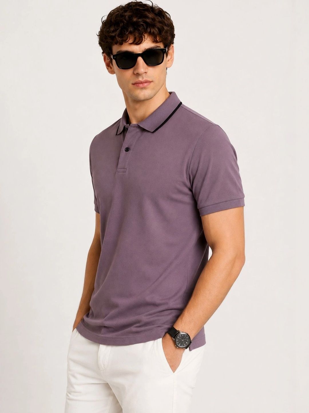 Baju-T Kolar Polo ADRO Lelaki