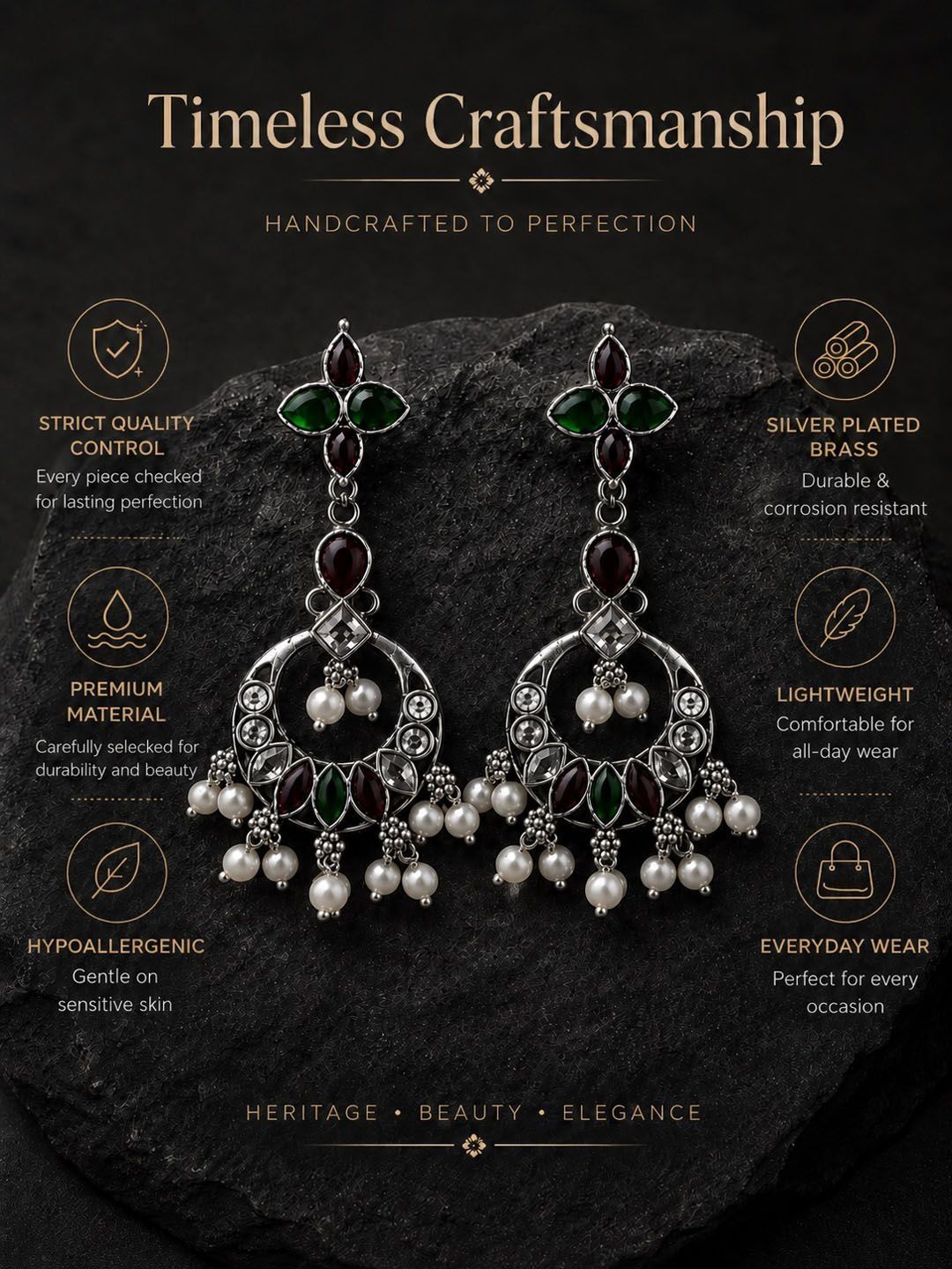 PANASH Circular Drop Earrings