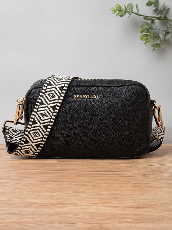 Berrylush Women Textured Solid Structured Sling Bag