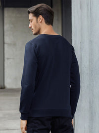 The Indian Garage Co Men Navy Blue Printed Sweatshirt
