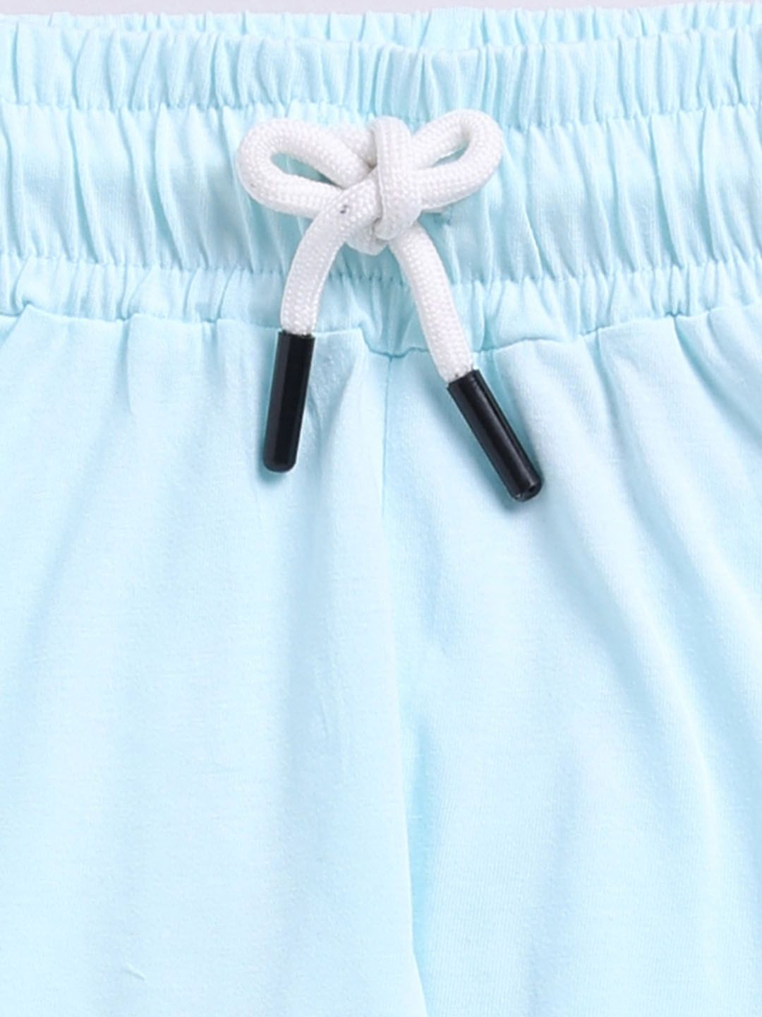 Happy Faces Girls Pure Cotton Peanuts Printed T-shirt with Joggers