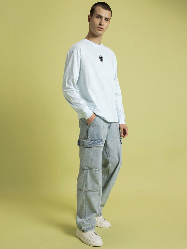 Bewakoof Men Graphic Printed Round Neck Pure Cotton Oversized T-Shirt