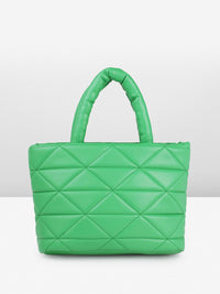 DressBerry Structured Quilted Handheld Bag with Pouch