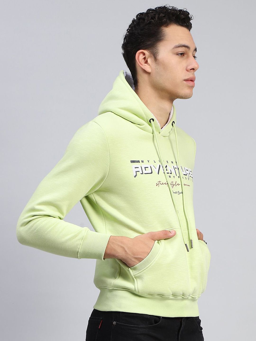 Monte Carlo Men Printed Solid Sweatshirt
