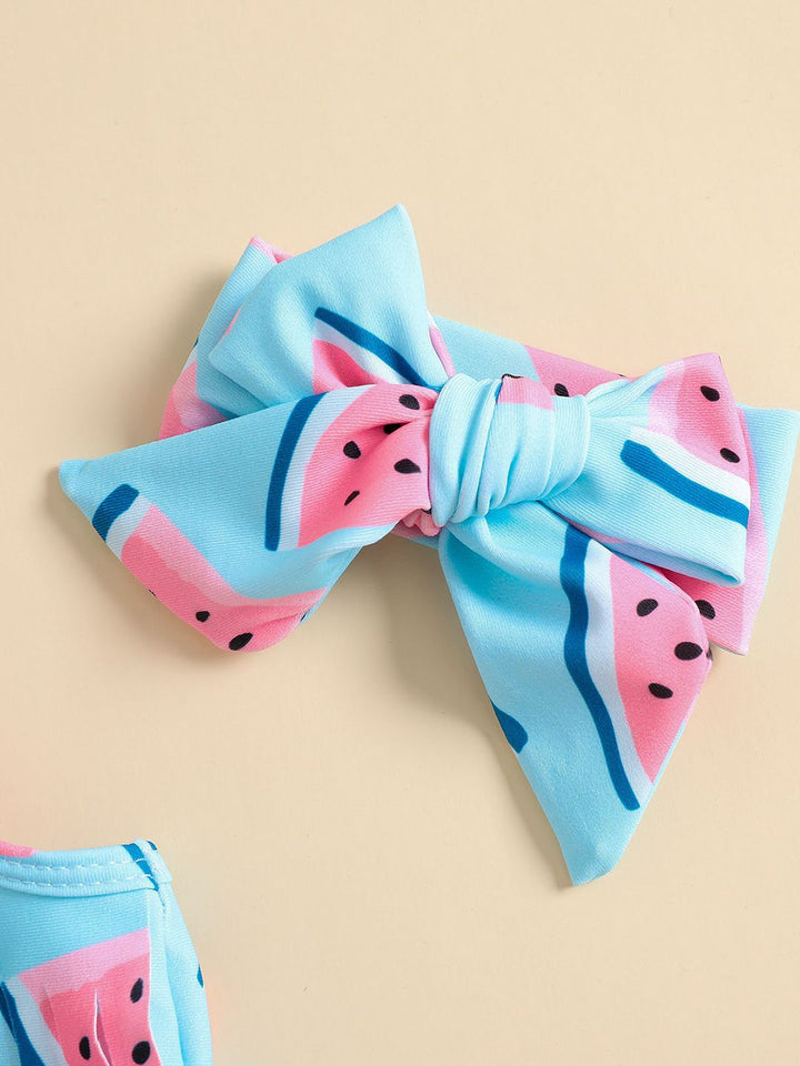 YK Girls Printed Swimset
