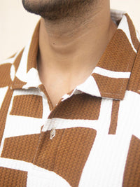 Powerlook Men Conversational Printed Polo Collar T-shirt