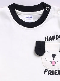 Moms Love Boys Printed T-shirt dengan seluar pendek