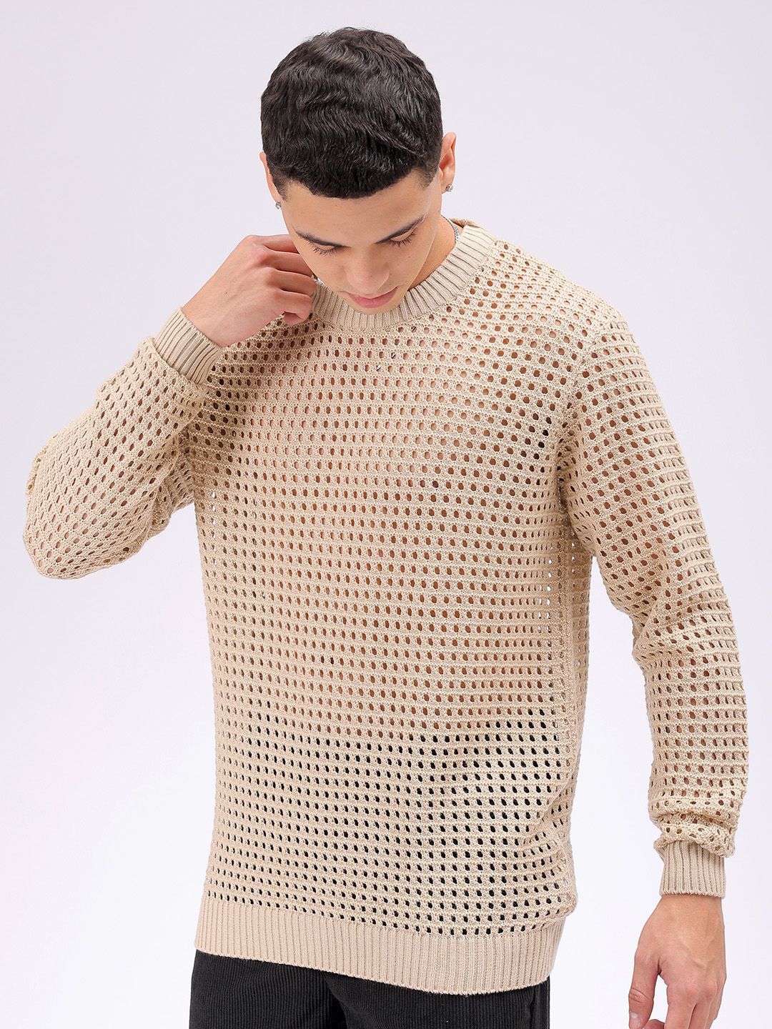 The Indian Garage Co Men Round Neck Pullover