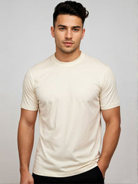 ADRO Round Neck Skin-Friendly Regular Fit Casual T-shirt