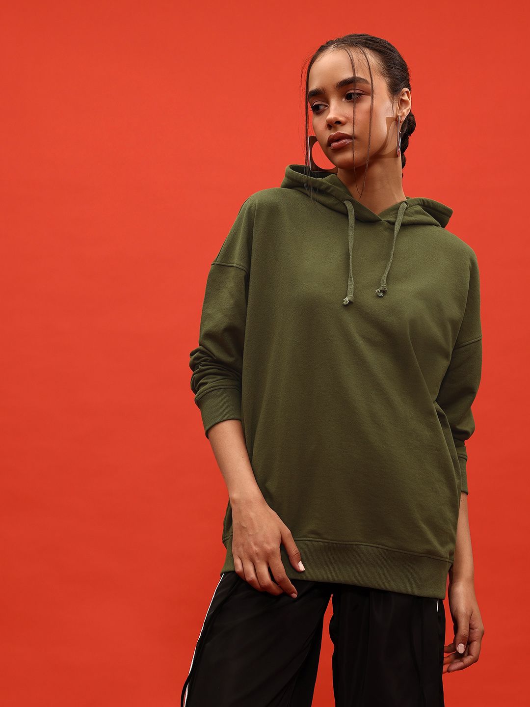 DressBerry Hooded Relaxed Sweatshirt