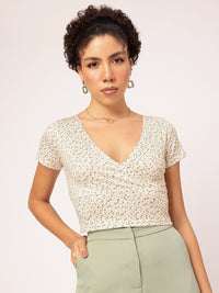 DressBerry Ditsy Dreams Floral Print Crop Top