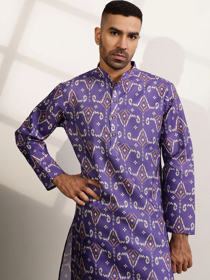 Anouk Men Printed Regular Kurta with Pyjamas