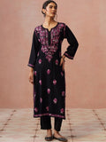 Rumah Wanita Chikankari Sulam Kurta Chikankari