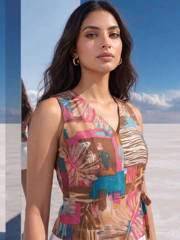 Mamicha Print Top