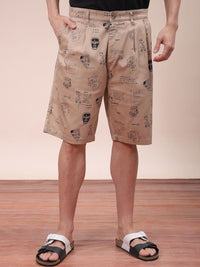 The Indian Garage Co Men Mid-Rise Printed Shorts