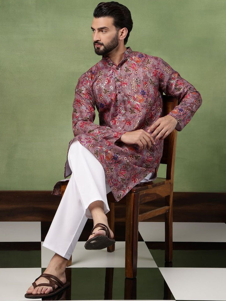 SOJANYA Men Floral Printed Kurta