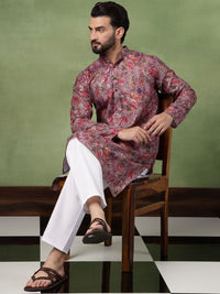SOJANYA Men Floral Printed Kurta