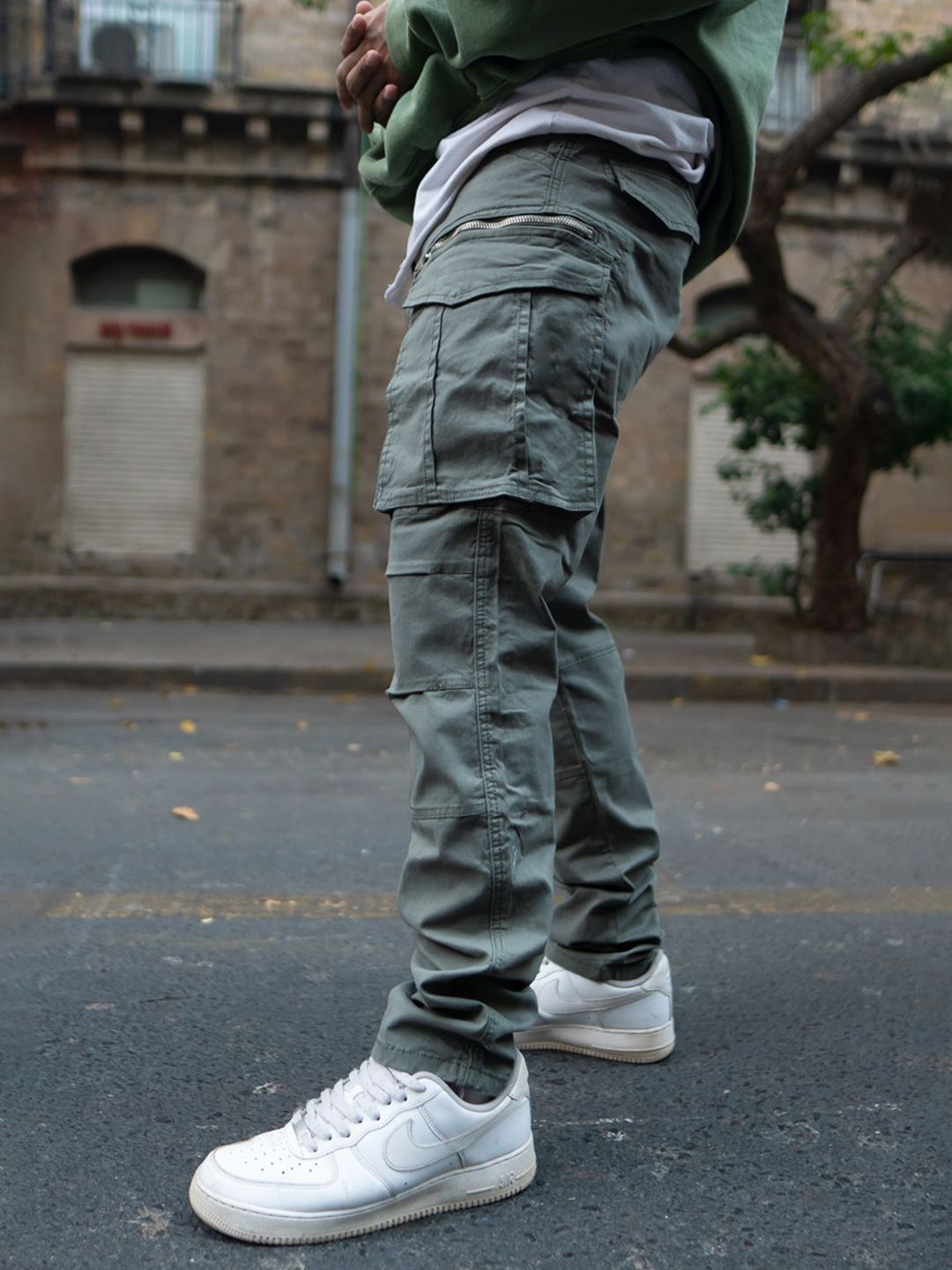 Powerlook Men Olive Biasa Cargo Pant