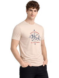 ADRO Men Typography Printed T-shirt
