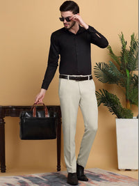 KLOTTHE Men Mid Rise Slim Fit Formal Trousers