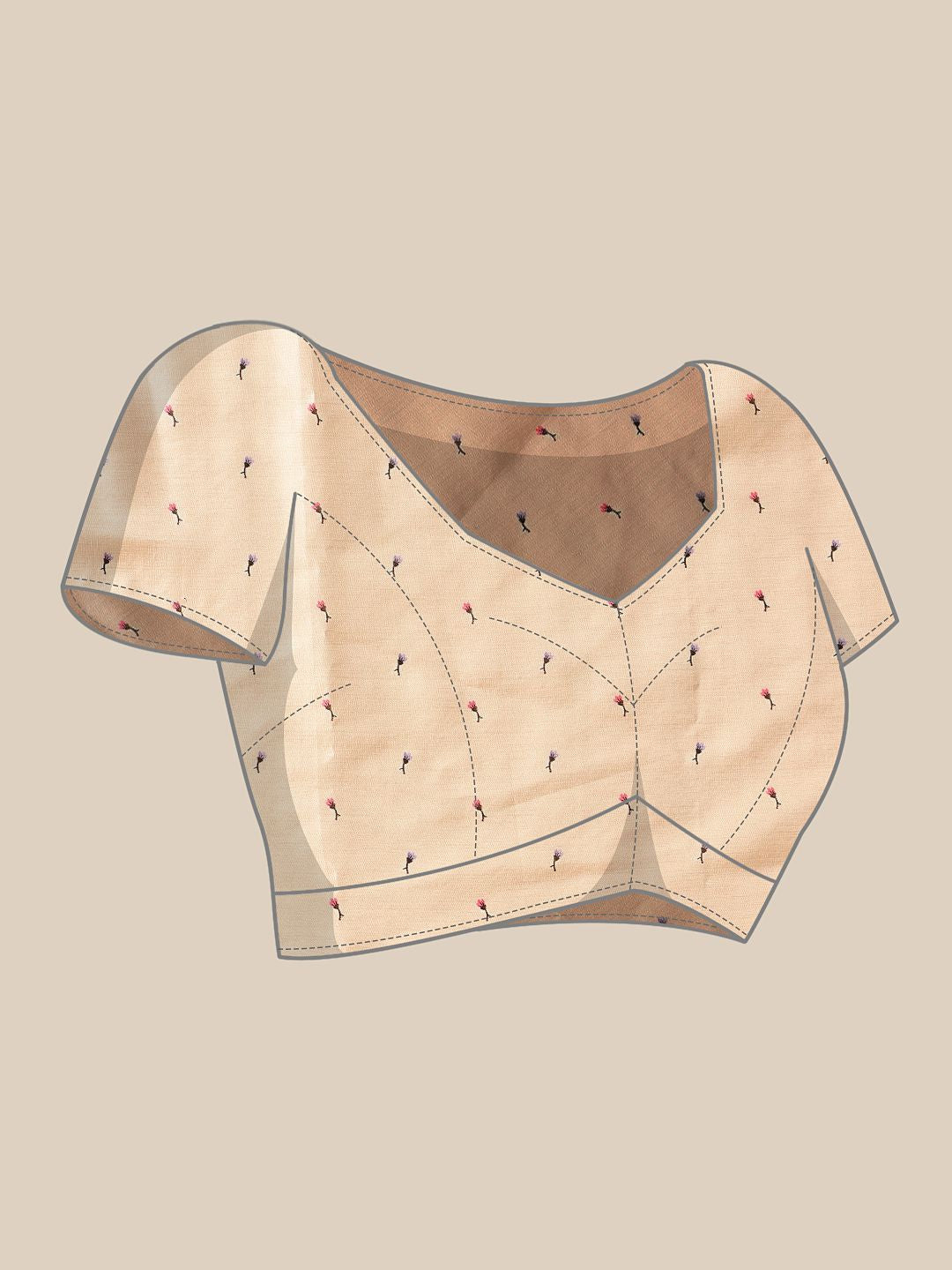 Silk Land Tussar Color Soft Silk Floral Digital Printed Saree