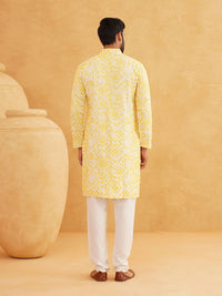 SOJANYA Geometric Embroidered Sequinned Pure Cotton Straight Kurta With Churidar